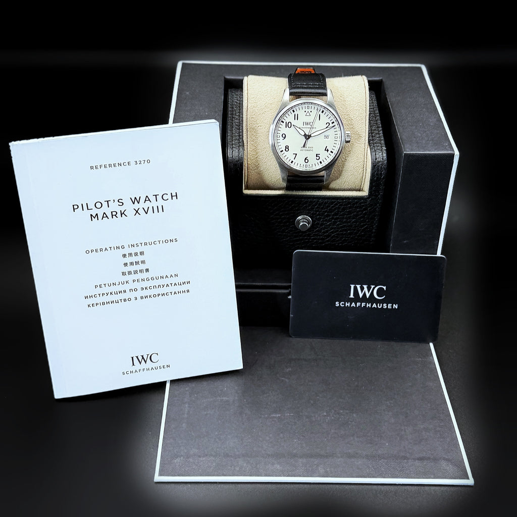 2020 IWC Pilot’s Watch Mark XVIII 40mm White Dial IW327012 – Box & Papers