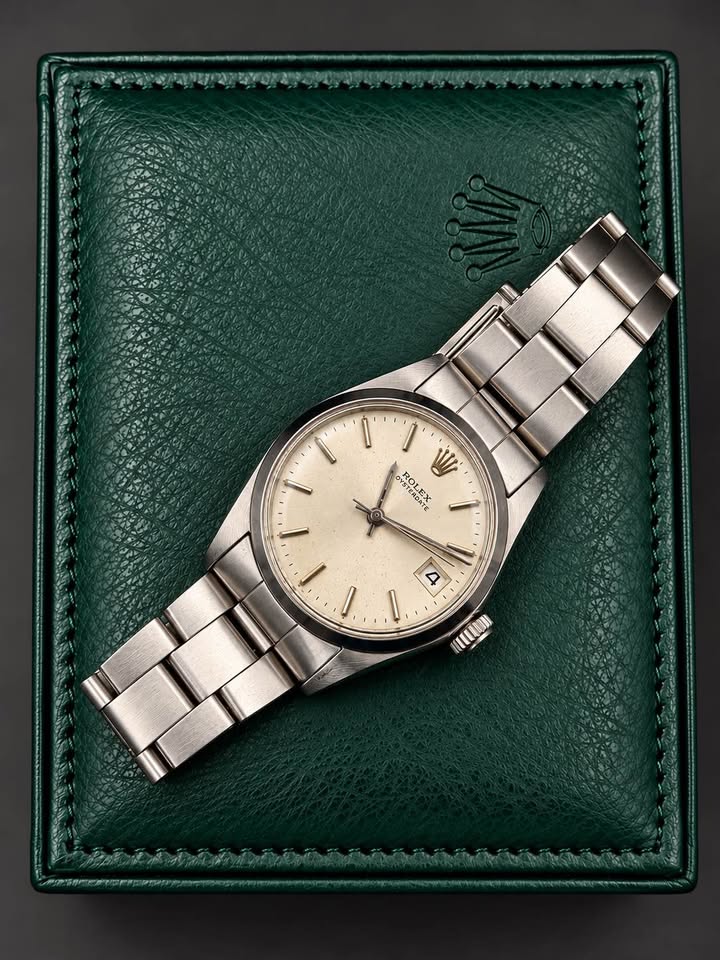 1971 Rolex Oysterdate Precision 6694 34mm Silver Dial – Vintage Box